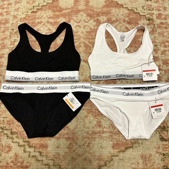 Black Calvin Klein bra and underwear set. NWT - Picture 2 of 3